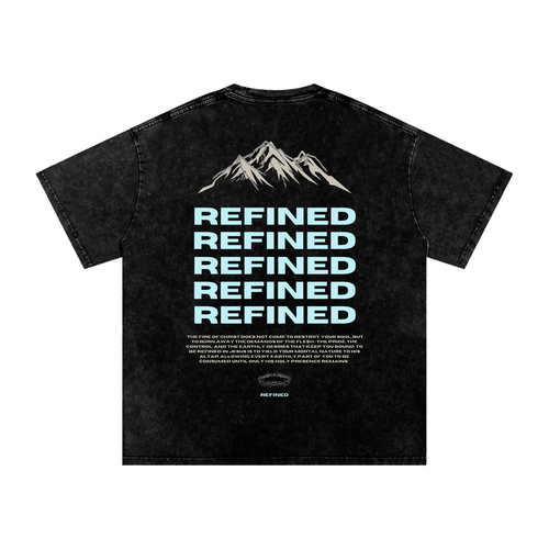 REFINED Snow Washed Oversized Tee