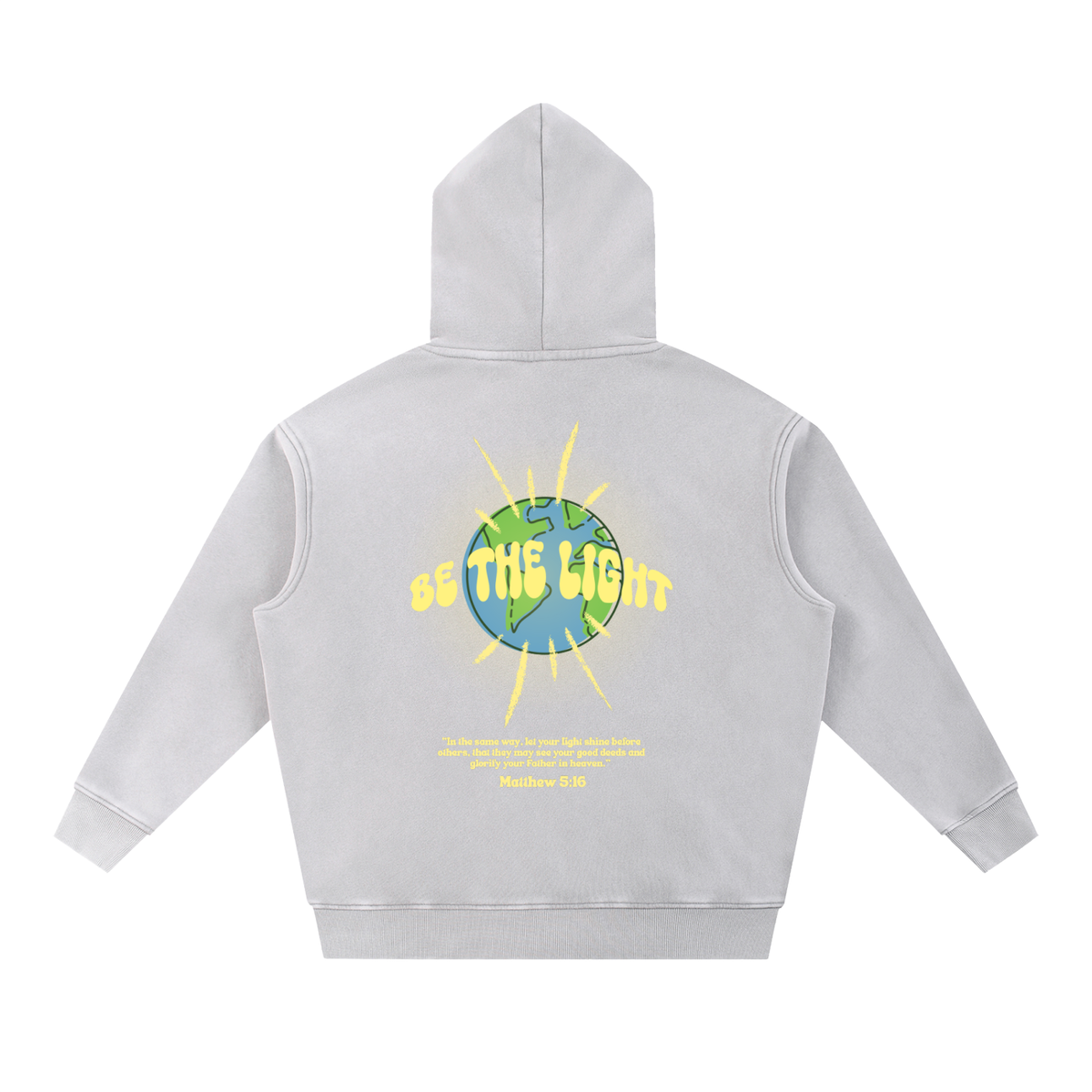 BE THE LIGHT Washed Fleece Oversize Hoodie
