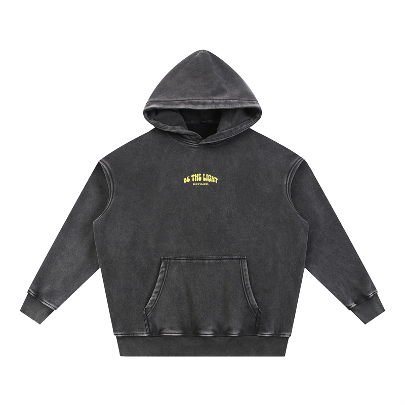 BE THE LIGHT Washed Fleece Oversize Hoodie
