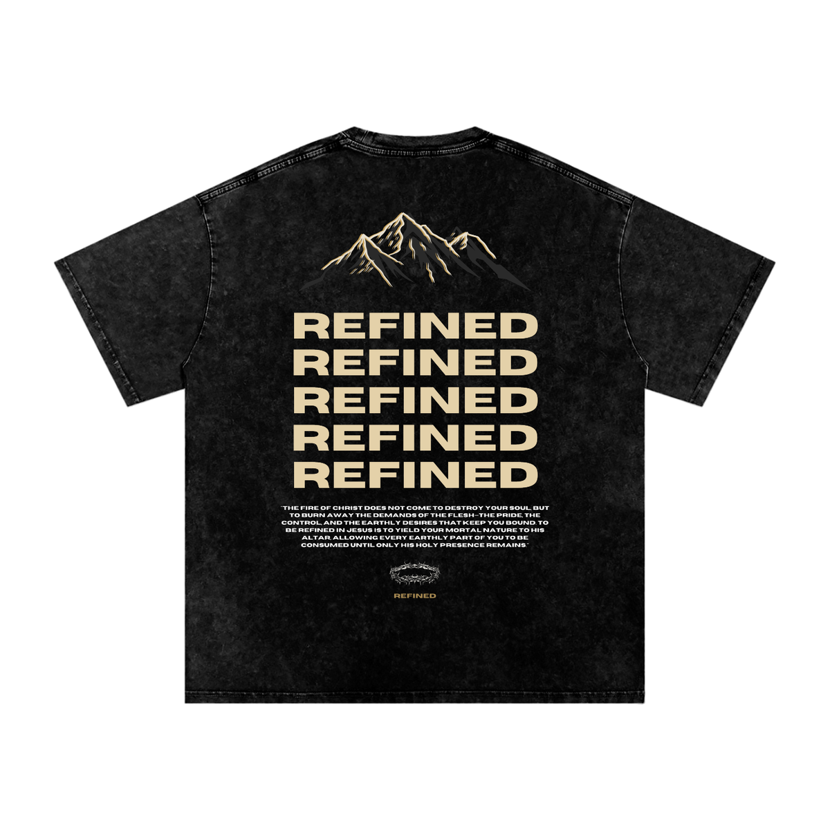 REFINED Snow Washed Oversized Tee