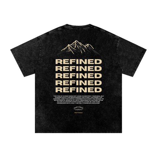 REFINED Snow Washed Oversized Tee