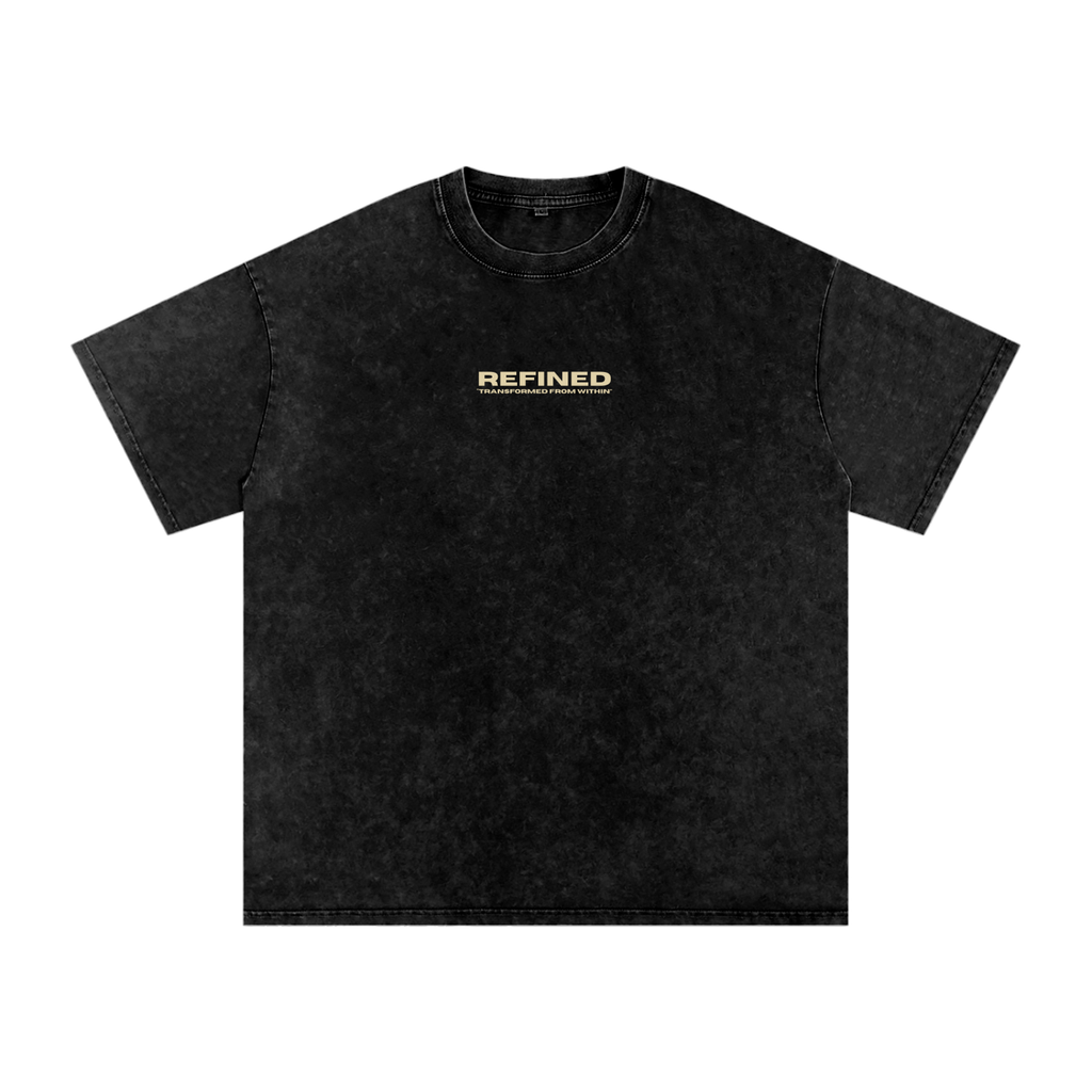 REFINED Snow Washed Oversized Tee