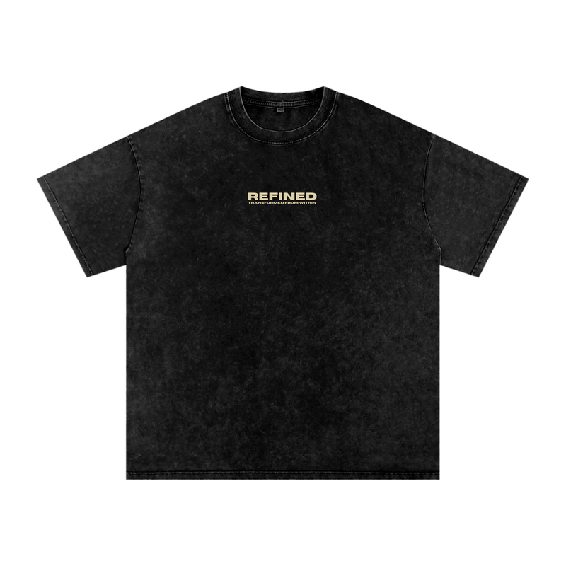 REFINED Snow Washed Oversized Tee