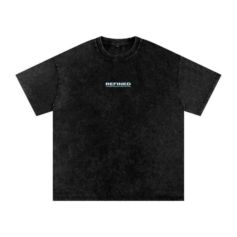 REFINED Snow Washed Oversized Tee